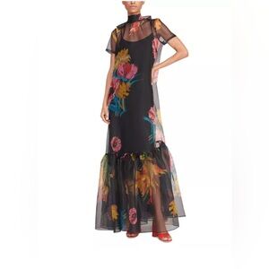 STAUD Calluna Sheer Overslip Dress XL